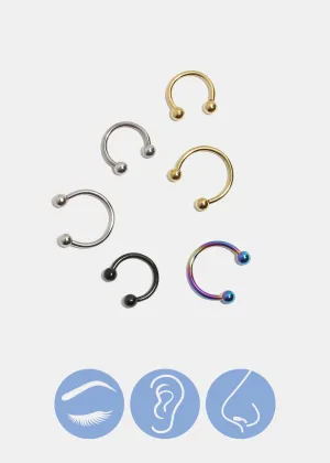 Miss A Body Jewelry - Horseshoe Hoop Earring
