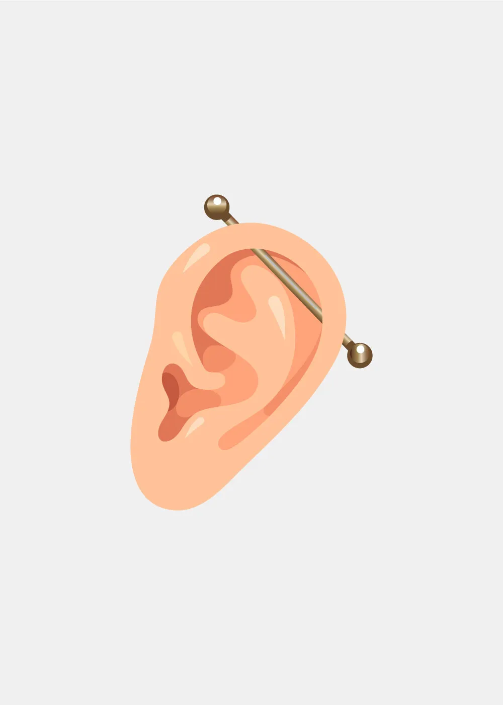 Miss A Body Jewelry - Industrial Bar Earring