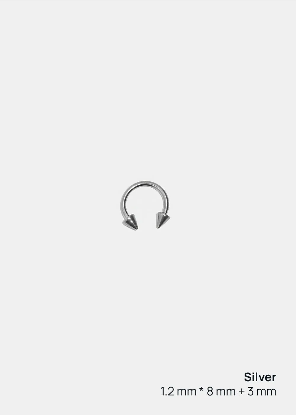 Miss A Body Jewelry - Spiked Horseshoe Hoop Earring