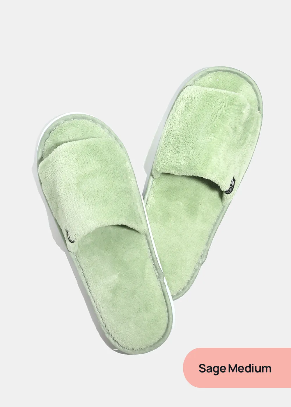 Official Key Items Open Toe Plush Slippers