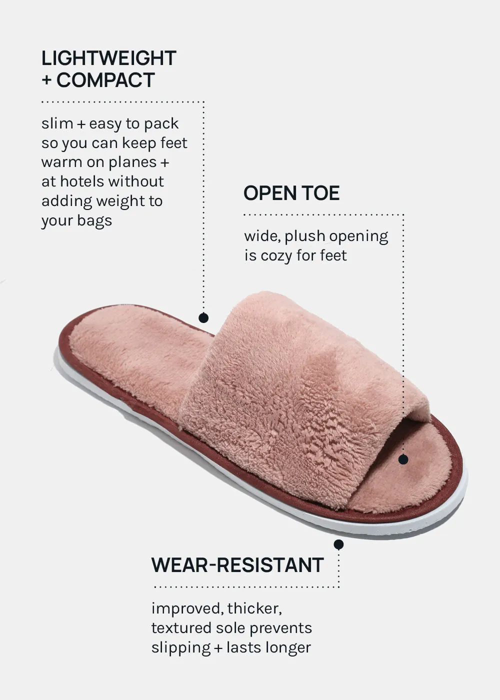 Official Key Items Open Toe Plush Slippers