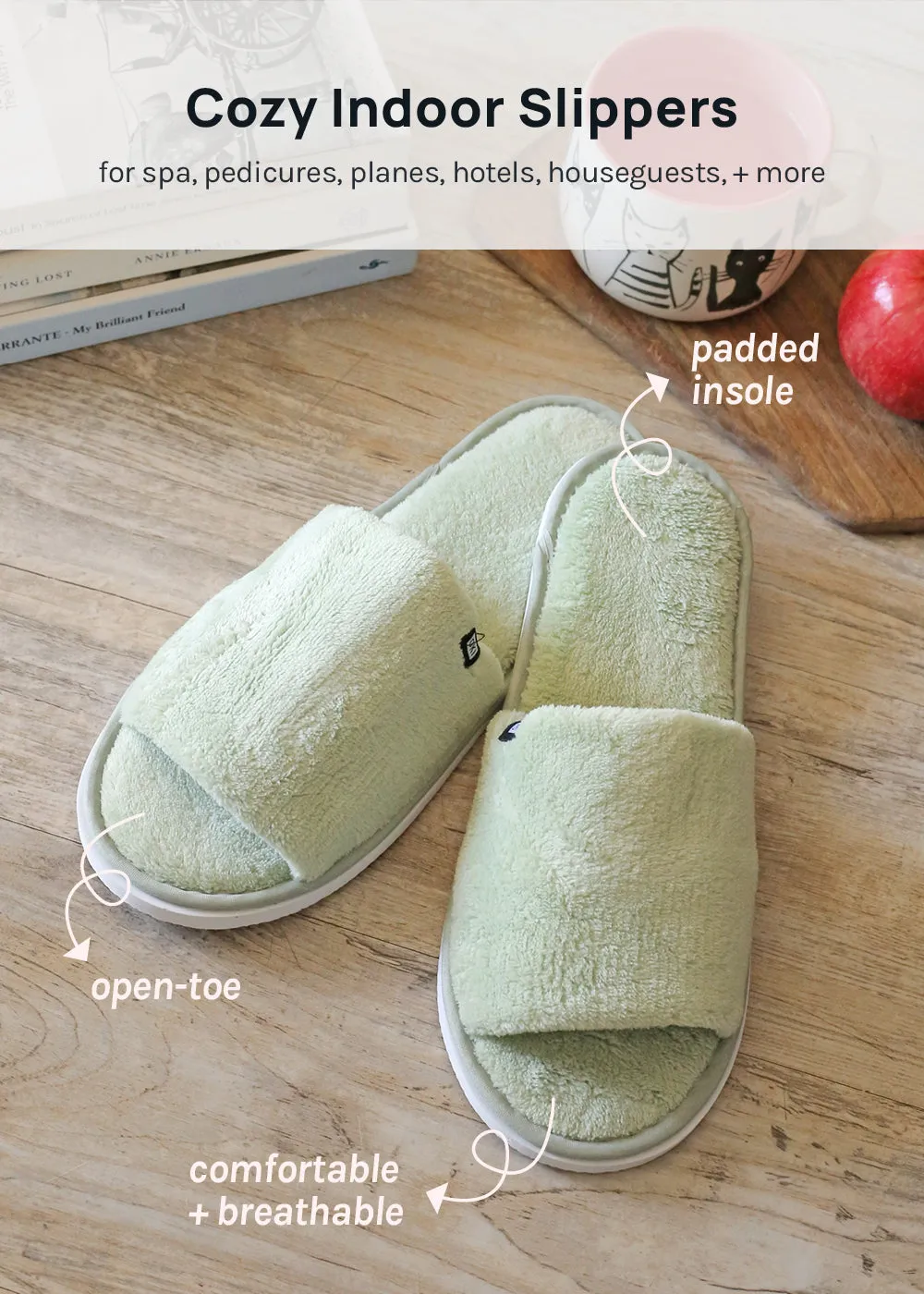 Official Key Items Open Toe Plush Slippers