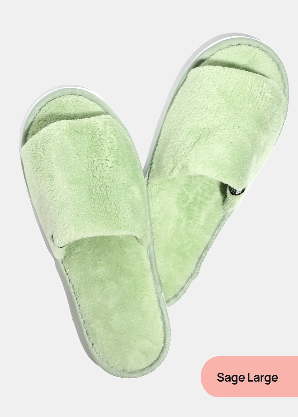 Official Key Items Open Toe Plush Slippers