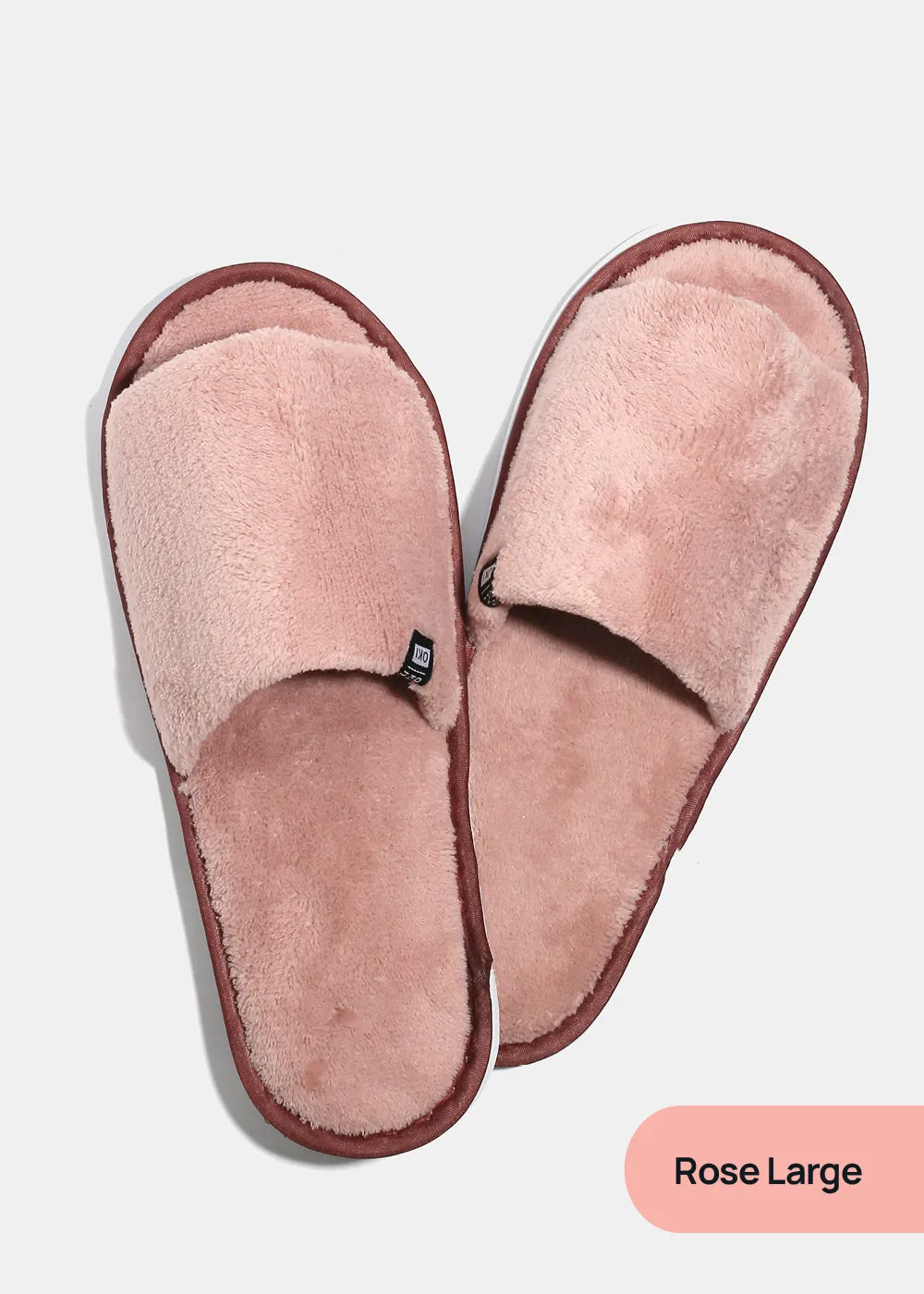 Official Key Items Open Toe Plush Slippers
