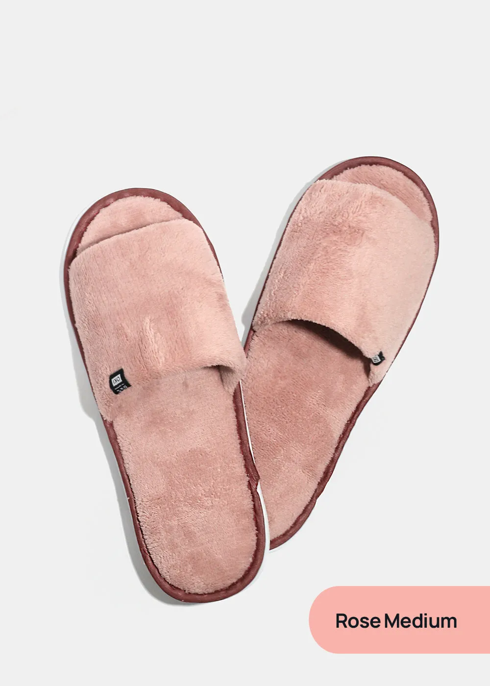 Official Key Items Open Toe Plush Slippers