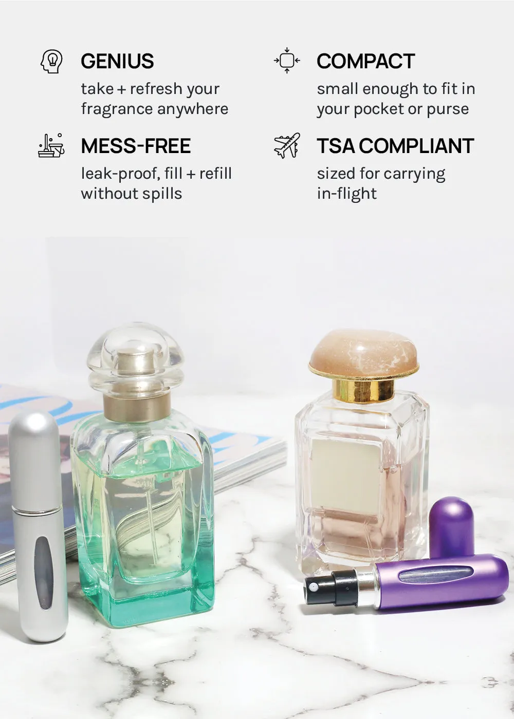 Official Key Items Refillable Perfume Atomizer