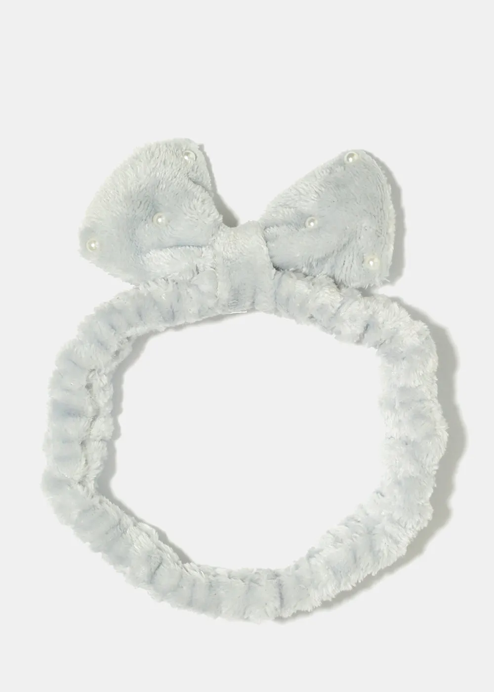 Small Bow & Pearls Spa Headband
