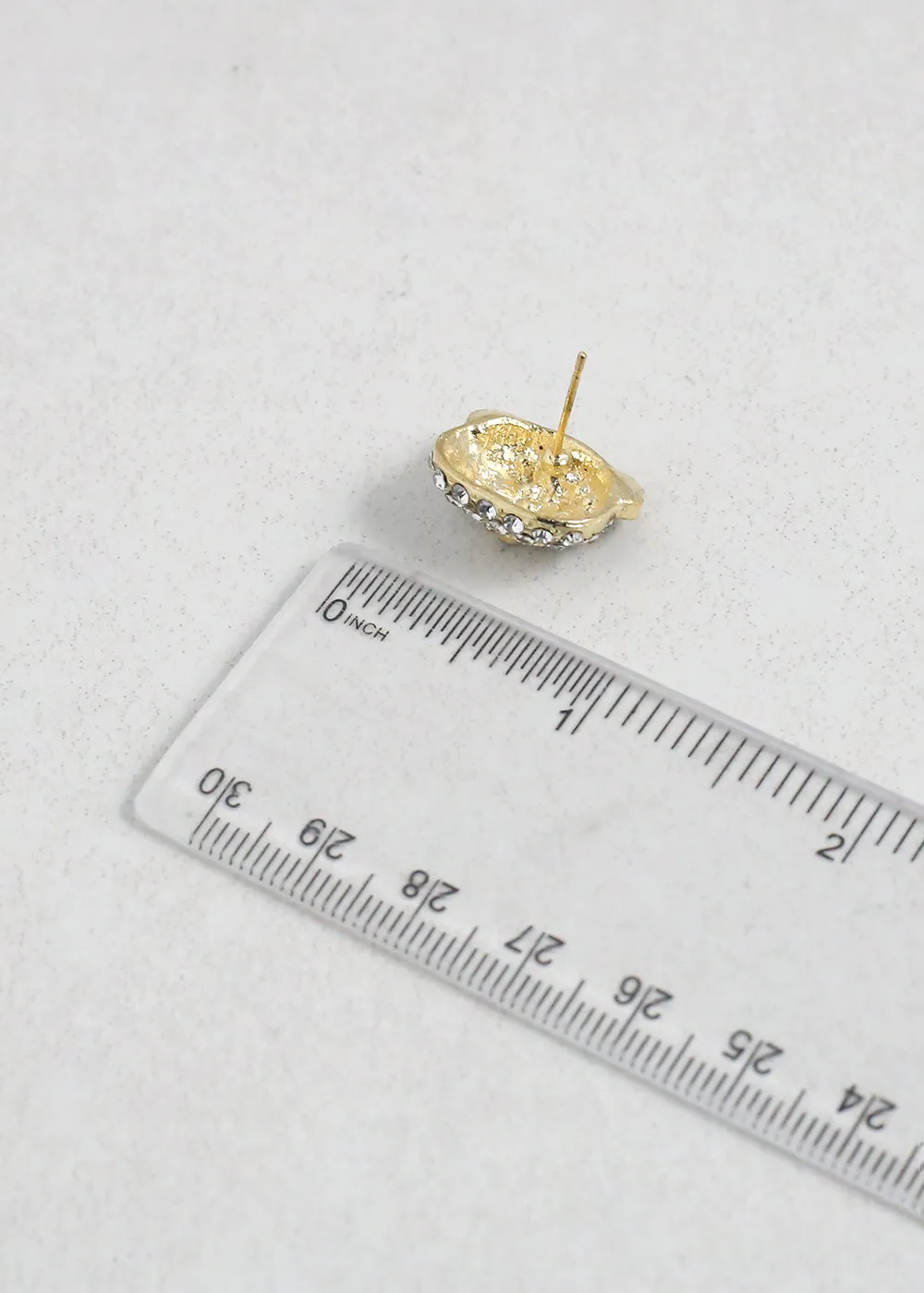 Sparkling Panda Stud Earrings