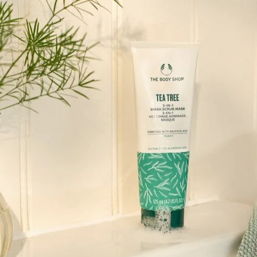 Tea Tree 3-in-1 Wash, Scrub & Mask The Body Shop