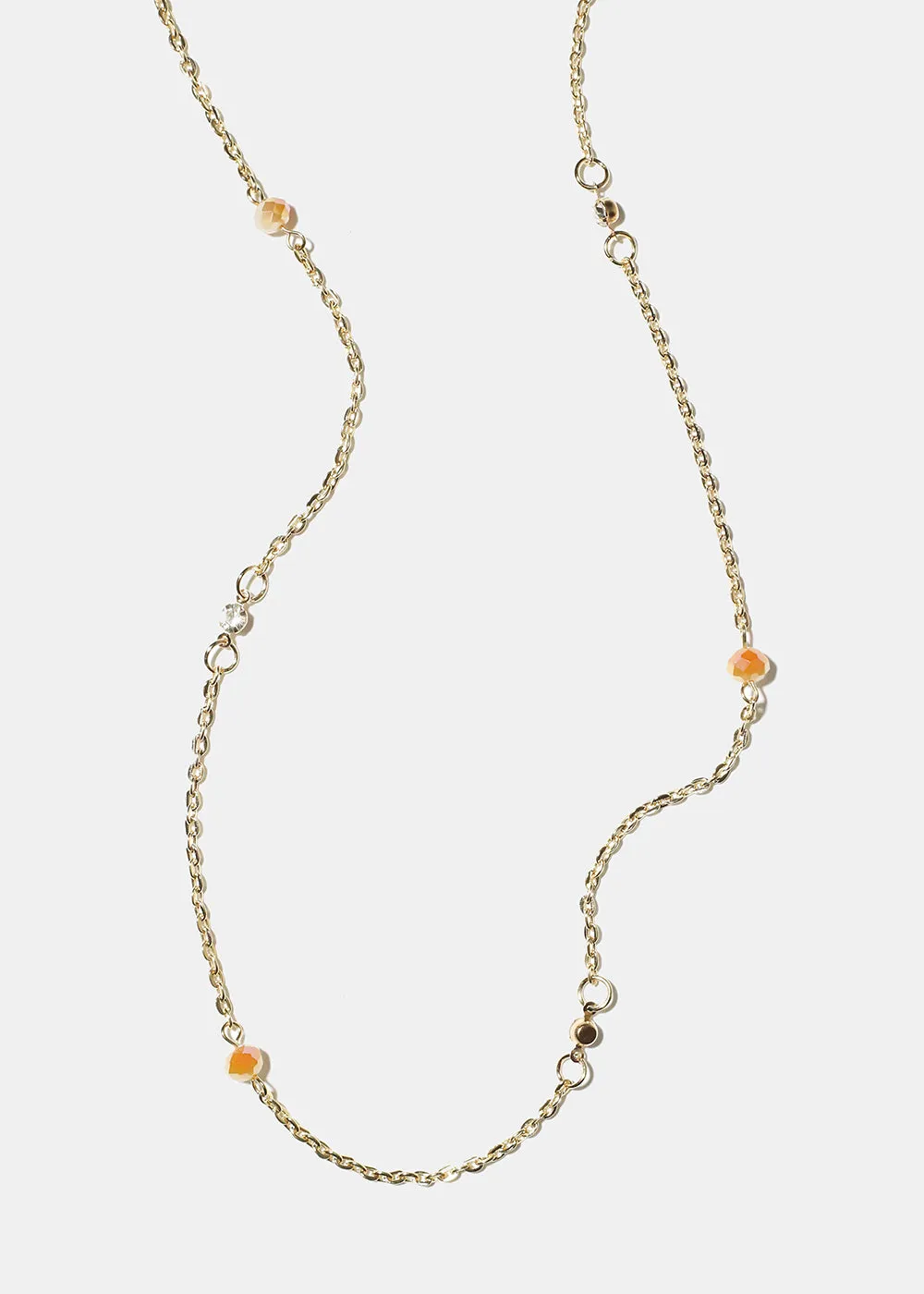 Two-Toned Bead Belly Chain